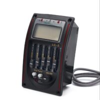 ffalstaff Preamplificatore per Chitarra a 5 Bande EQ Tuner LCD Piezo Pickup LC-5
